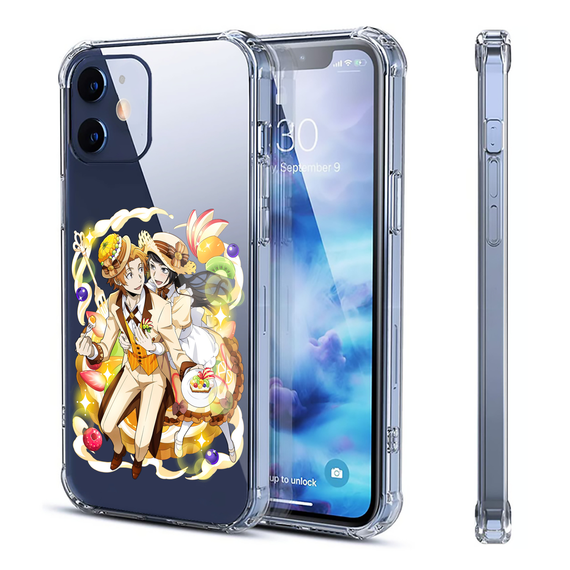 （画像用） 文豪ストレイドッグス Bungo Stray Dogs 【iPhone 12シリーズ対応】透明スマホケース（クリアソフトケース）